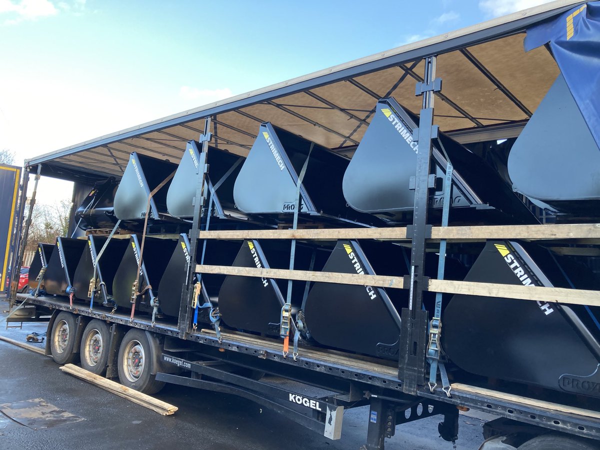 The first of the final three full trailers loaded with our top selling #ProAgBuckets ready to leave for Europe. Give our sales team a call on 01922 649700 to have a chat about your next attachment.