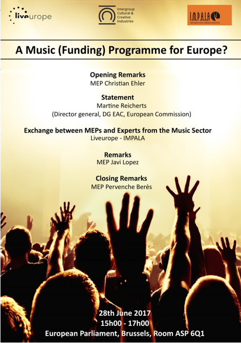 There were so many lobbying events and industry panels along the way that I've stopped counting, but this one was particularly instrumental to keep the momentum alive within  @EPCulture and to spur the vote on the "Music Moves Europe" preparatory action (3/8)