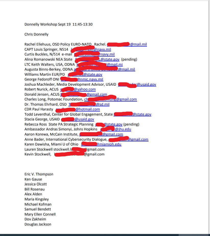 USA list of Traitors, Institute Of Statecraft, Integrity initiative. And this is just the starts.... Todd Leventhal (State Dept) got cut off weird from the one list. Brain Weisman is CEPA. Mary Ellen Connell is CNA. Anne Bader is Institute For Statecraft,