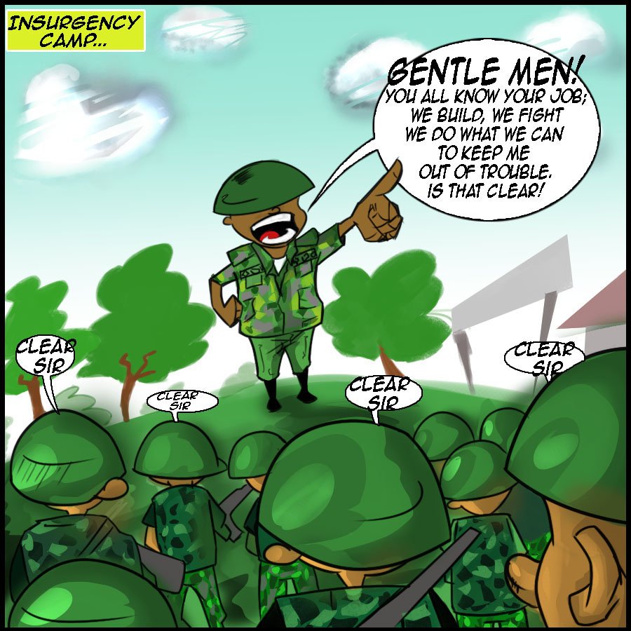 gbizini's tweet photo. Hey guys... Here's introducing the  Commander, .. An overzealous, pumped hilarious commander of the army.

Don't have more ideas with him yet, but lolz, who knows

👌👍🏾 Thumbs up if you like this and would like to see more of #thecommanderinchief 
Enjoy https://t.co/acOq2cuuLp