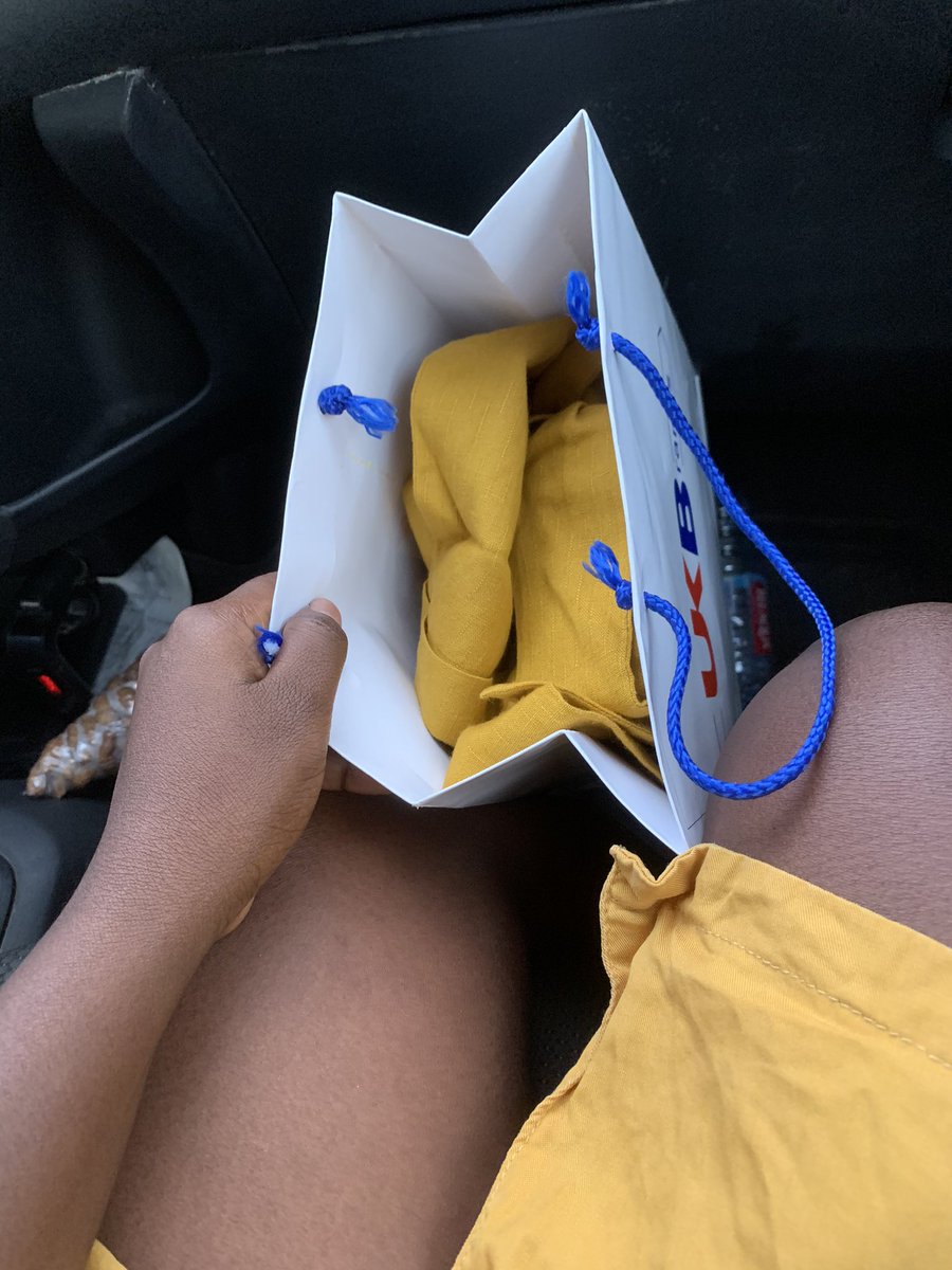 Got to her end and her smile, oh my oh my! So I gave her the dress to go tear it apart!