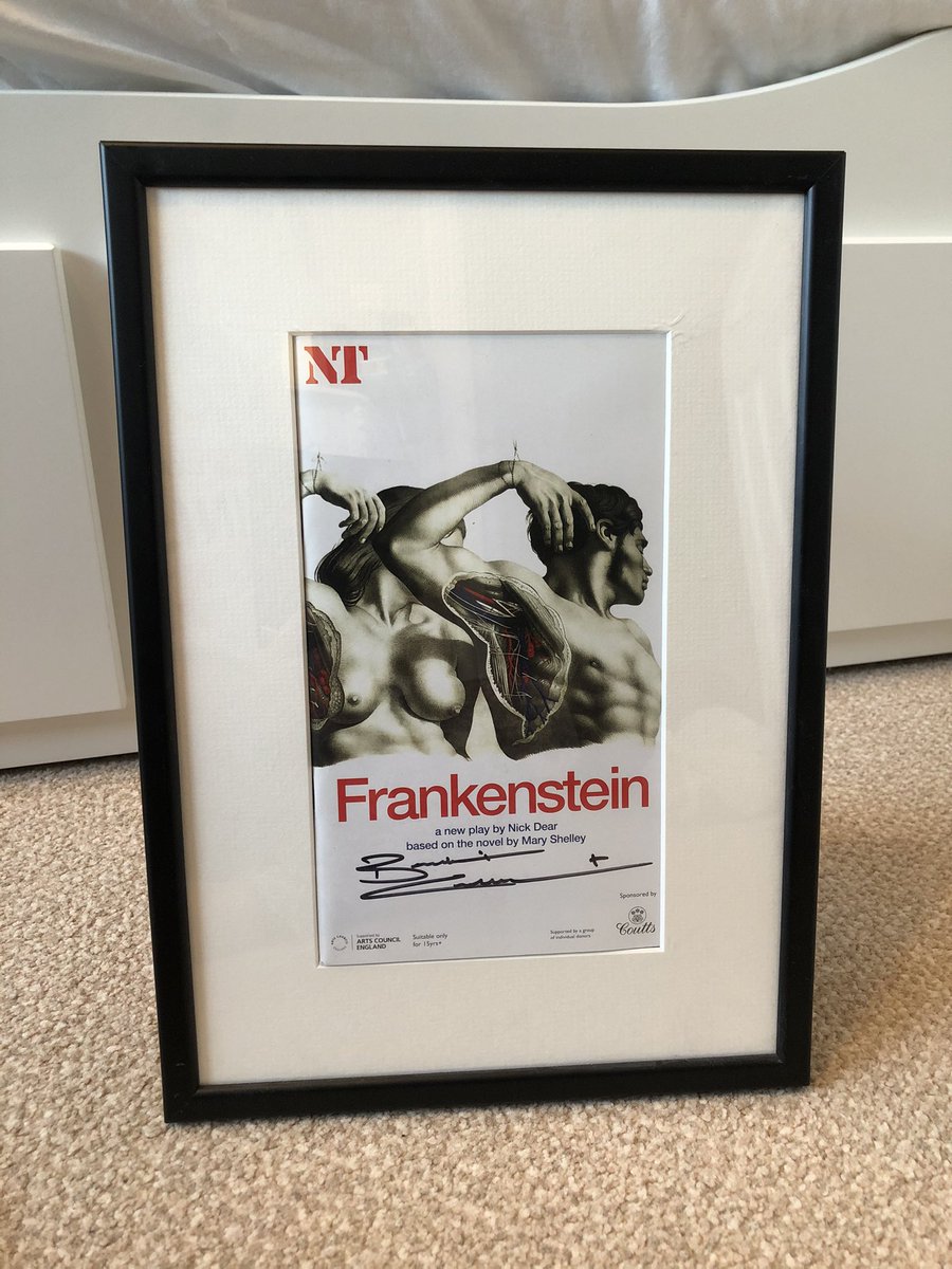 LadyCharlieA's tweet image. Cumberbatch peeps. It has come time to part with my signed Frankenstein programme. Would any of you be interested in it? I’d rather it go to a fan I know than a stranger on eBay. It has a custom sized frame as well. Message/DM me &amp;amp; please share this tweet! #BenedictCumberbatch