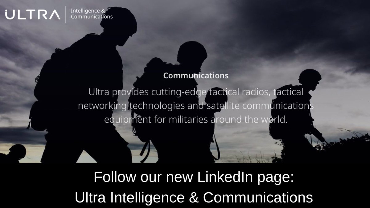 UEGigaSat's tweet photo. In highly congested environments, forces must rely on a resilient, secure and efficient communications capability, delivering real-time situational awareness. Find out more https://t.co/O75vUoI73a
Follow our new LinkedIn page: Ultra Intelligence &amp; Communications https://t.co/HzehH0zjWv
