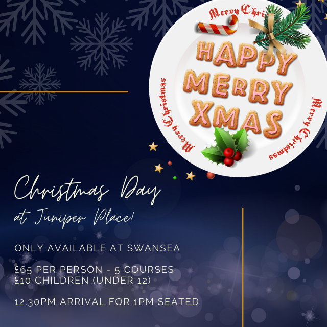 juniperplacesa1's tweet photo. Book your Christmas Day Feast here at Juniper Place, Swansea and treat your family to a special 5 course dinner. We have a few tables left so please book your place online as soon as possible.🎄
#ChristmasDinner #Christmas #Swansea #Food 

https://t.co/RdJoBBR0RY. https://t.co/hOou1SM3pc