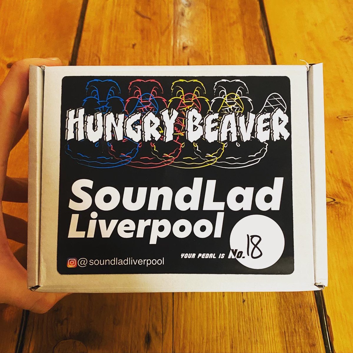 crosstownstudio's tweet photo. Been loving our first few days with the Sound Lad Liverpool ‘Hungry Beaver’. Handmade in Liverpool and an absolute monster! 🦫
.
.
.
#crosstownstudios #soundladliverpool #hungrybeaver #effectspedals #effects #madeinliverpool https://t.co/Tl9eRg9gYT
