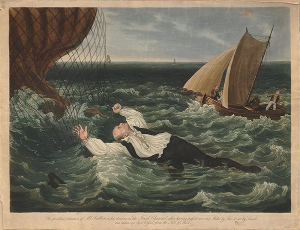 until, when over Anglesey, a strong wind carried him out to sea. Despite his attempts to change direction, he was forced to ditch in the sea & was later rescued by the herring trawler 'Victory' (you cant make this stuff up). He did find some consolation five years later,...(5/6)