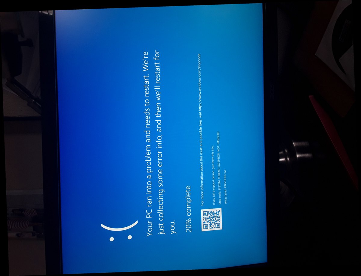 downloading new drivers blue screen / Twitter