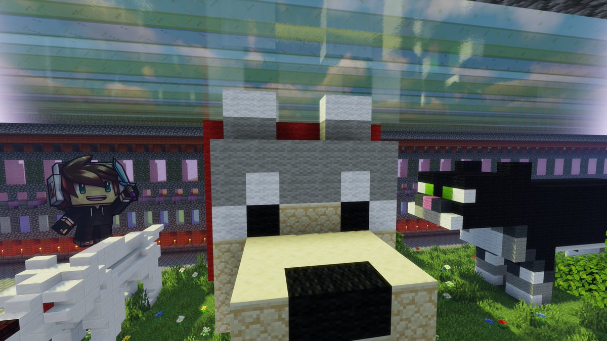 UniversalCraft's tweet image. Chilling out with animal friends. Where do you want to craft today?