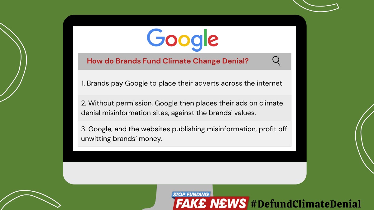 Google has placed ads for leading environmental orgs like  @EnvDefenseFund on misinfo sites like Climate Depot, Electroverse & WUWT. Sustainable products Renewable energy solutions Environmentally friendly businessesAre also unknowingly funding climate change denial.