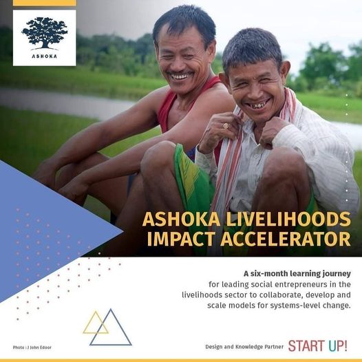MASH_Project's tweet photo. #EcosystemPost Start Up- India
Start Up- India has joined hands with @Ashoka to launch the Livelihoods Impact Accelerator. It is a six-month learning experience for leading social entrepreneurs to make a systems-level change.
#socialenterpreneurship #changemakers https://t.co/2APCkpFn1K