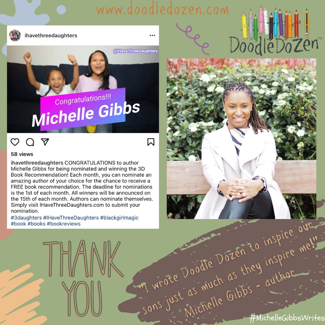 doodledozen's tweet photo. Can't believe our author @michgibbswrites won the @ihavethreedaughters 3D Book Recommendation on IG! Thank you!!! We can't wait to #getdoodling with you all in our book #doodledozenletsgetdoodling :-)
.
#doodledozen #indieauthor #mumsthatwrite #kidlit #mustread #picturebook https://t.co/Z5EeD2BHtK