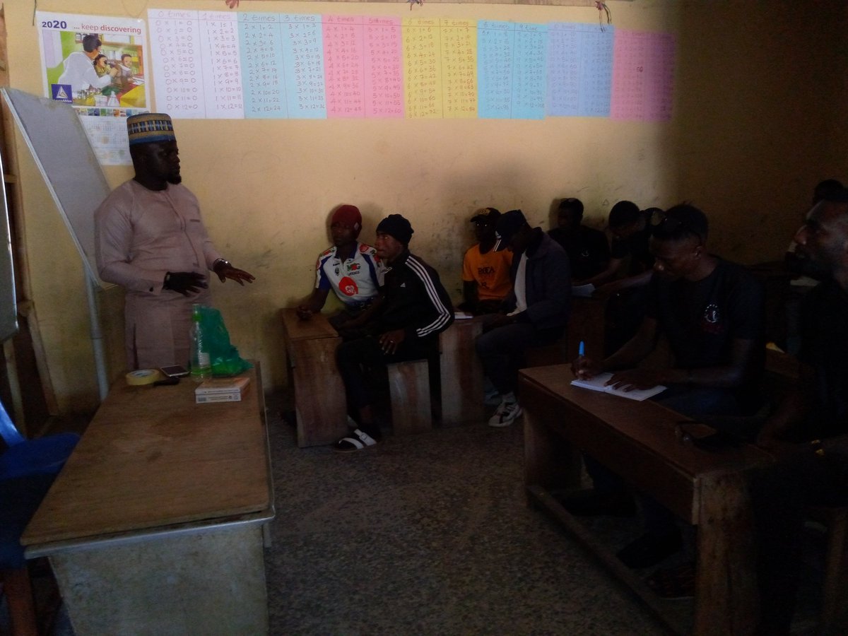 yiavha's tweet photo. The YIRN team's maiden project on substance abuse "Stepping out of the Jungle." Ongoing at Presidential College, Opp. Febuna Hotel, Jos

@UNODC
@JSCPjos @cdalearning 
@NigeriaFMYS 
#pluraliti #interfaith https://t.co/M0zAPKO5Z6
