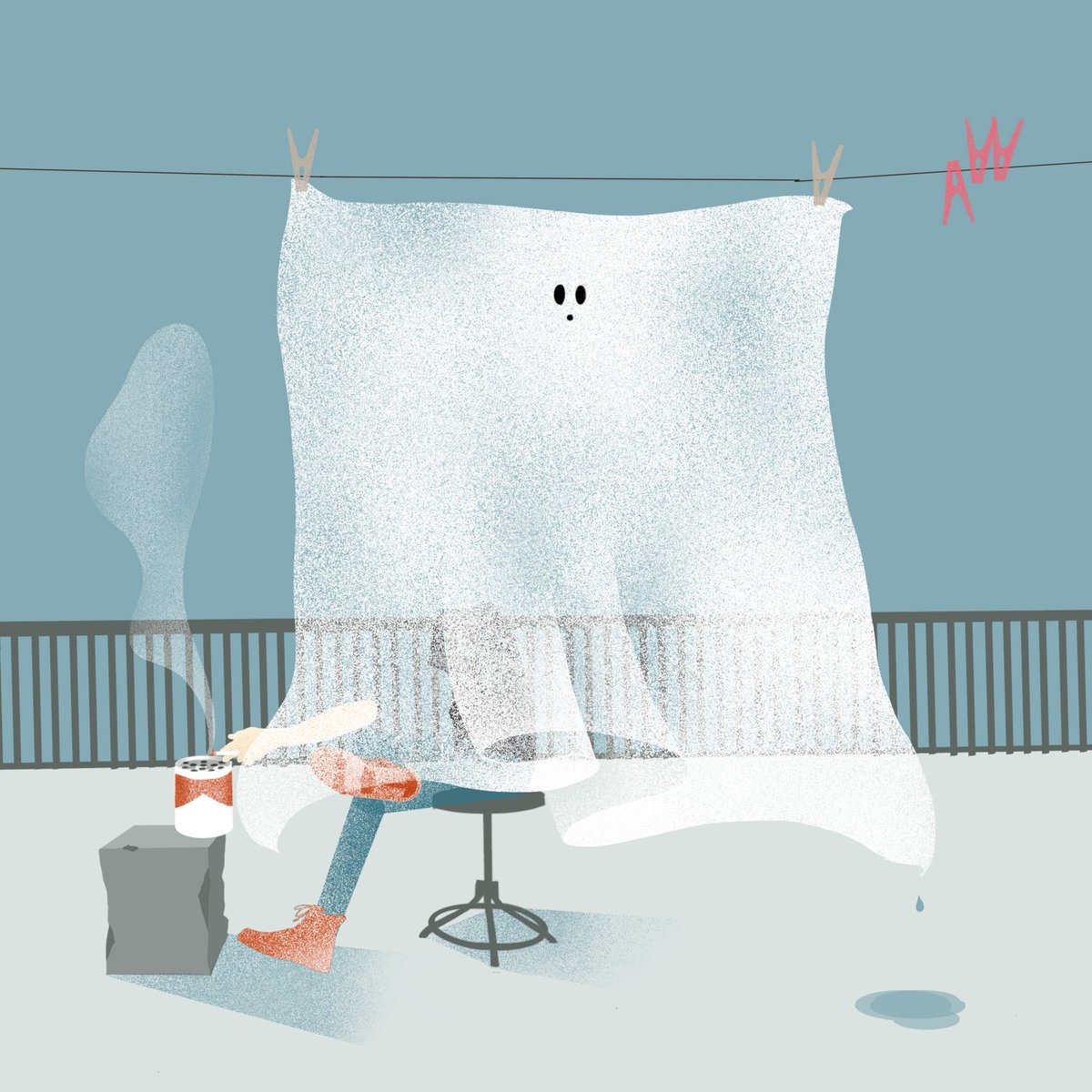 utaughost's tweet image. ghostが歌い、ladyが恋をする絵本のようなアニメーションをつくっています。
#これが私の代表作