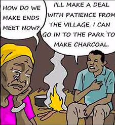 People living around Virunga face stark challenges to make ends meet, and this may contribute to them entering the park to exploit resources, which is often facilitated by armed actors