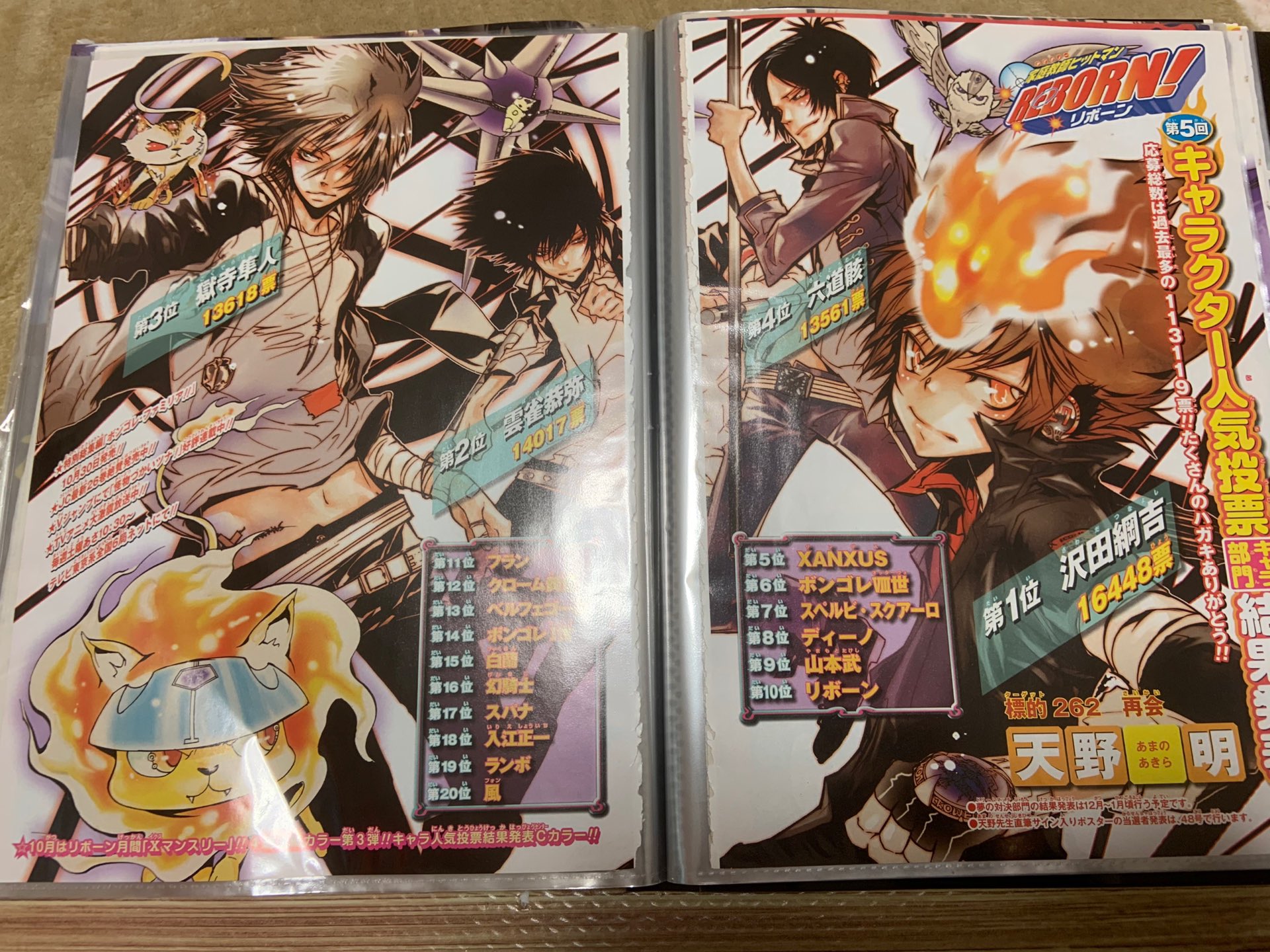 家庭教師ヒットマンREBORN 切り抜き【カラー 非売品 冊子・ブックカバー】 集英社 - 家庭教師ヒットマンREBORN 切り抜き【カラー 非売品