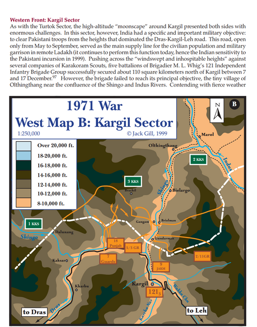 posting a set of maps from a study by Col. John H Gill who studied the 1971 war. will illustrate gains/losses were quite paltry except in kargil-turtok side. india would need a far greater effort to have ripped into Sindh... maybe usa set a red line ?  https://muse.jhu.edu/article/180990&nbsp;