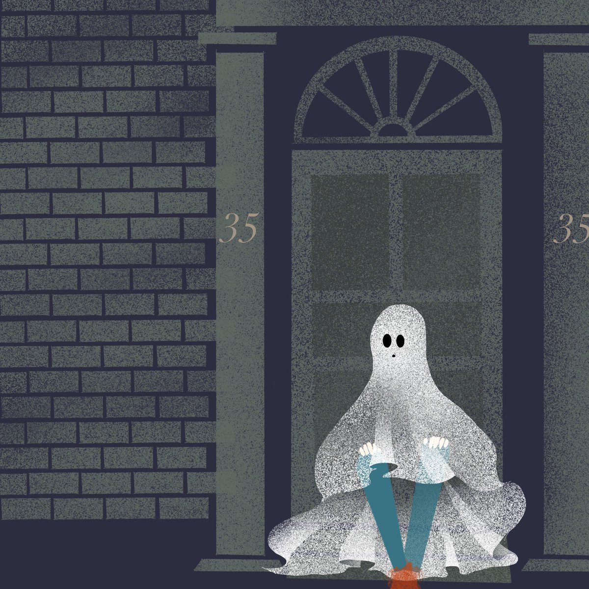 utaughost's tweet image. ghostが歌い、ladyが恋をする絵本のようなアニメーションをつくっています。(音楽がめっちゃ良い！)
#冬の創作クラスタフォロー祭