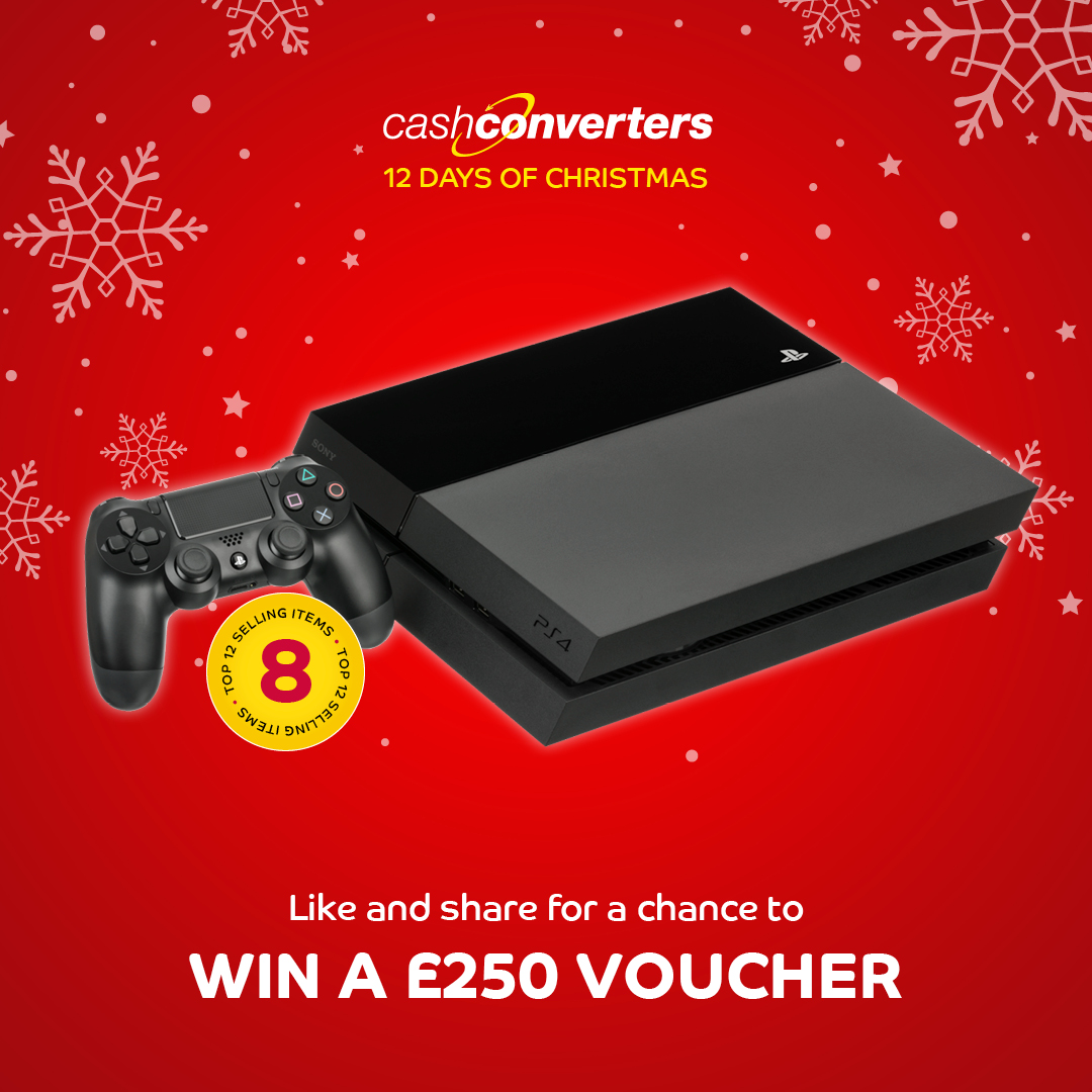 🎅🏻  It's Day 5 of #12DaysOfChristmas! We’re giving away a £250 voucher this Xmas and counting down our top 12 best-selling items. In #8 is… 

🤩  PlayStation 4 🤩

To win:

✅  LIKE each post
✅  RT each post

T&amp;Cs: bit.ly/2JY7i8p (must be 18+, closes 23 Dec)