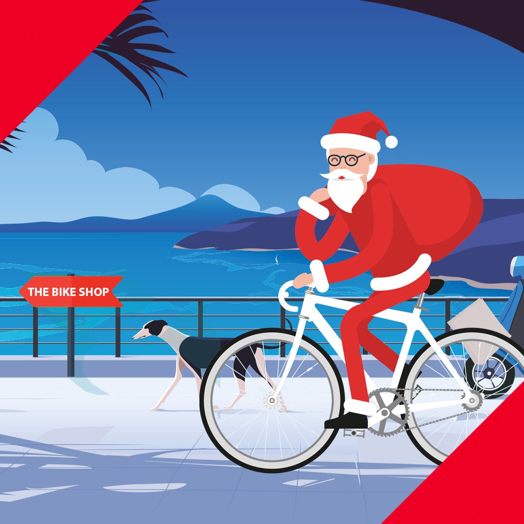 thebikeshopmc's tweet photo. Joyeuses fêtes ! Nos heures d'ouverture restent inchangées cette période. Nous ne sommes fermés que le samedi 26/12. Our opening hours don't change, we're only closed on Saturday 26/12. Take care &amp; see you soon in our shop! 🎄🎅🎁 https://t.co/hc5XdSDHa5