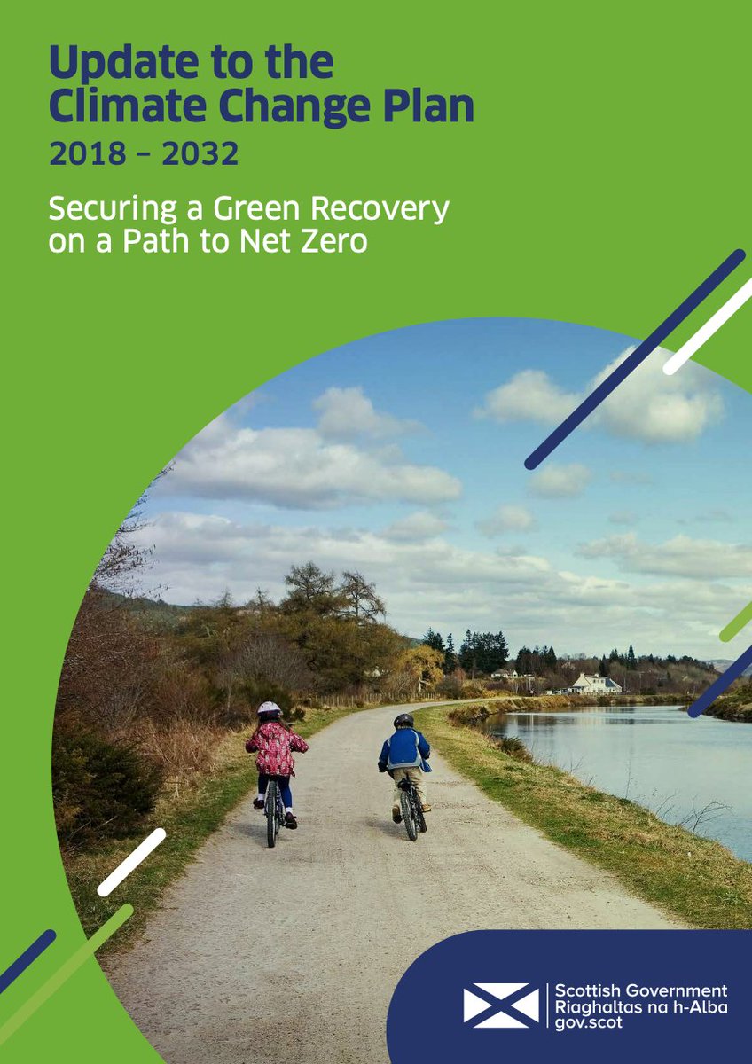 Some interesting stuff in new  @scotgov Climate Change Plan update. https://www.gov.scot/publications/securing-green-recovery-path-net-zero-update-climate-change-plan-20182032/In transport, the most eye-catching item is the commitment to "reduce car kilometres by 20% by 2030".So a long overdue return to road traffic reduction as a headline policy objective.