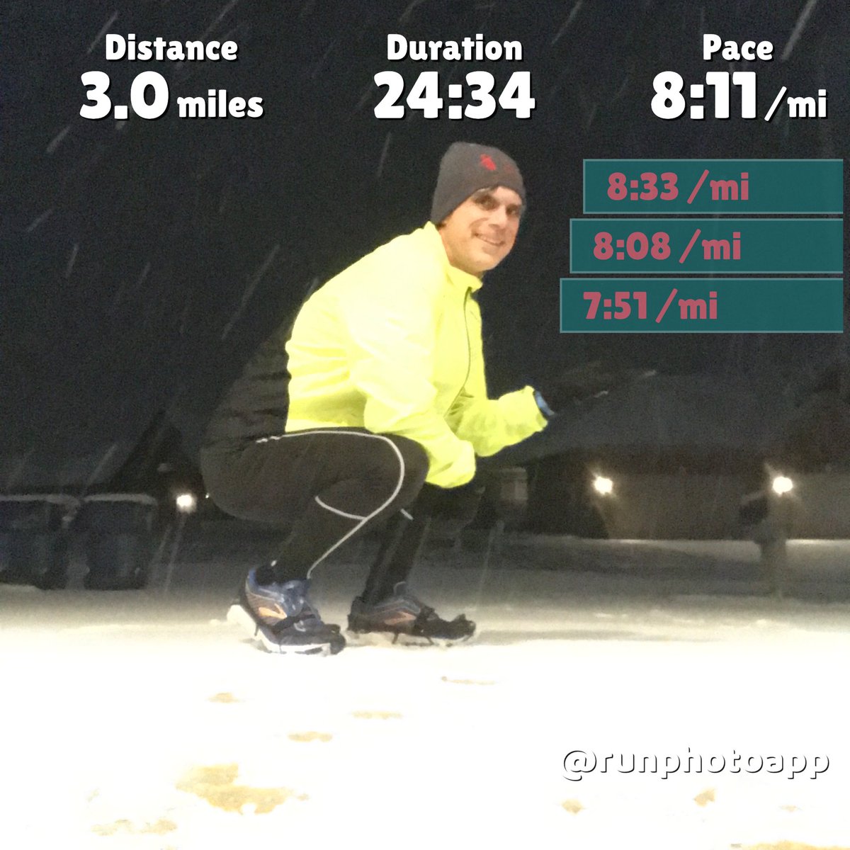 RobRueff's tweet photo. 13 hours at work yesterday due back in at 6:45a - heck ya getting that ⛄️ ❄️ run in at 4 am! BOOM! #runchat #aimhigh #trainhard #indyvirtualchallenge #relentlesslypursue #findsomerunhappy #dowork #raisethebar #grit #commit #driven #runningisnotcancelled https://t.co/tPt76oQqBp