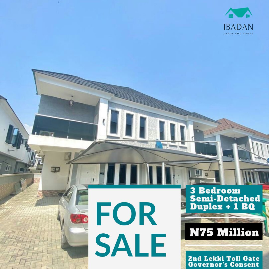Ibadan Lands And Homes On Twitter 3 3 24 Hours Electricity 24 Hours Security And 1 Room Bq Price N75m Location 2nd Toll Gate Lekki Land Size 320sqm Title Governor S Consent Enquiries 08066551113