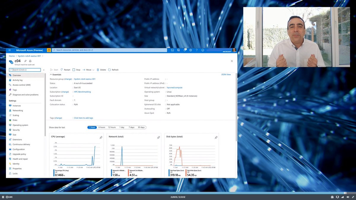 Crazy ! Need massive #AI Compute at #scale ?? #SuperComputer 1 node : 900 GB RAM ; ntw 1.6 TB/sec. All = 300 thousands CPU + 10 Thousands GPU. Video real time? 3D rendering? CAD / Finite Element Analysis / FFT ?? #Microsoft has the 5th largest computer /world! #envision #MVPBuzz