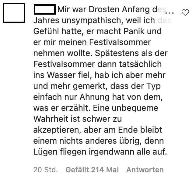 Immer mehr Leute begreifen es. 

"Eine unbequeme Wahrheit ist schwer zu akzeptieren, aber am Ende bleibt einem nichts anderes übrig, denn Lügen fliegen irgendwann alle auf." 

<a href="/c_drosten/">Christian Drosten</a>