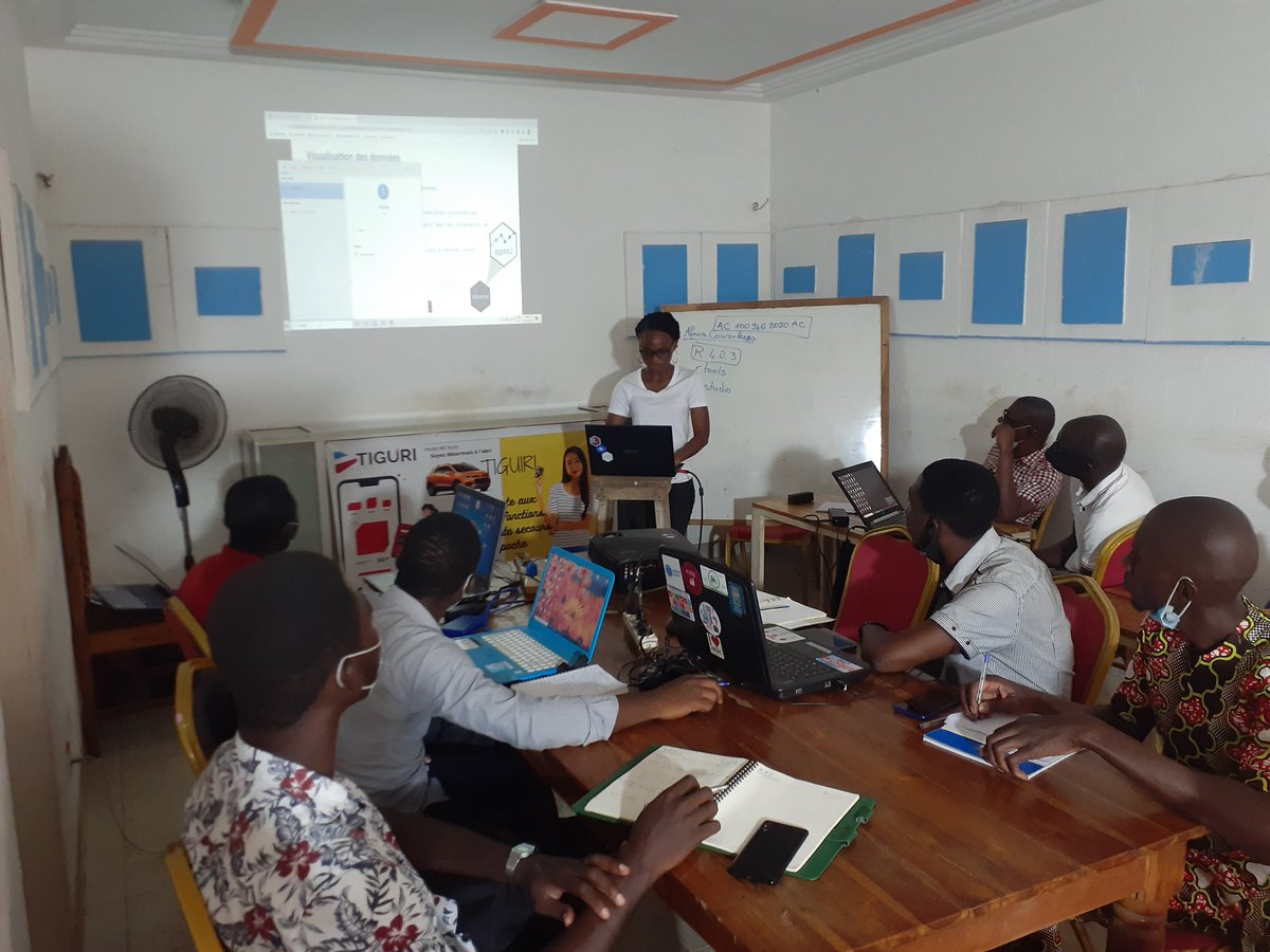 [en] We have begun the Introduction to R workshop at Lome.

[fr] Nous avons commencé l'atelier de formation sur R du côté de Lomé

#rstats