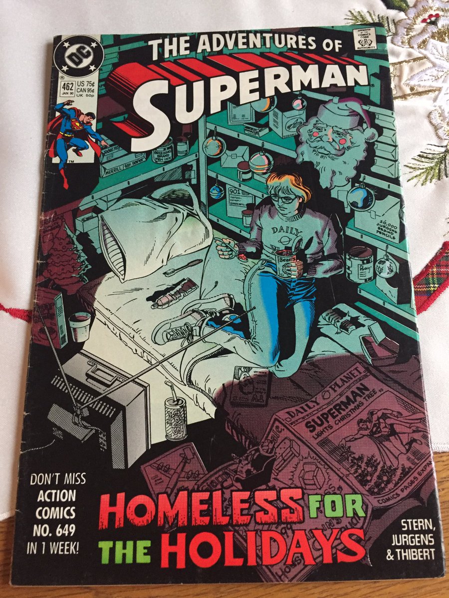 Christmas Comics Day 15 - ADVENTURES OF SUPERMAN #462 Writer: Roger SternArt: Dan Jurgens & Art Thibert