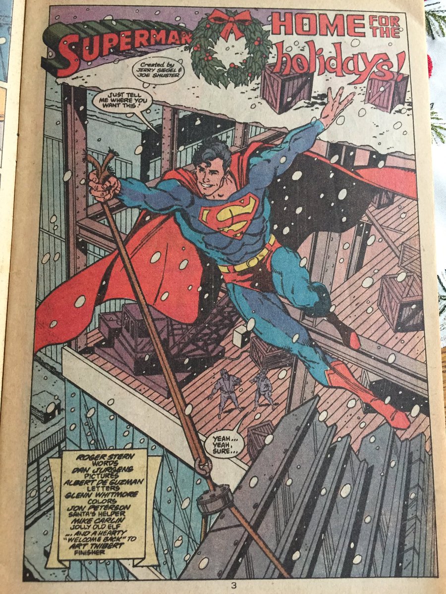 Christmas Comics Day 15 - ADVENTURES OF SUPERMAN #462 Writer: Roger SternArt: Dan Jurgens & Art Thibert