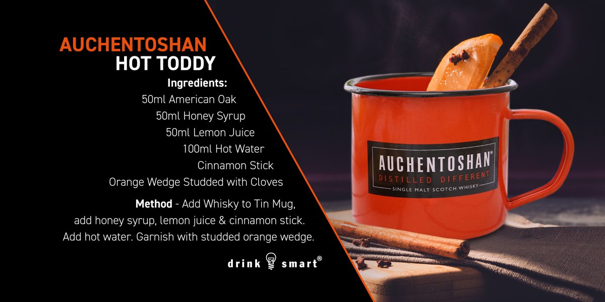 A hot toddy is the perfect serve to warm up this Festive Season. Check out our take on the traditional cocktail with our very own Auchentoshan Hot Toddy recipe! #DrinkResponsibly #HotToddy