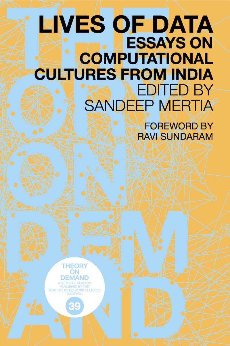 SandeepMertia's tweet image. 📣 #LivesOfData is now live! 🎉
&lt;networkcultures.org/blog/publicati…&gt;
I’m thrilled to announce that the book is now available for download in ePub and PDF formats, and for print-on-demand orders. Please share widely!