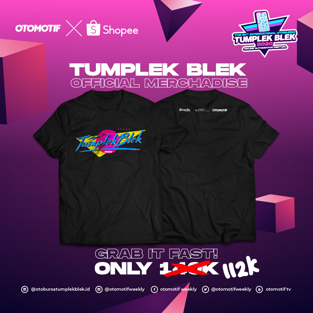Udah punya T-shirt Official Merchandise #TUMPLEKBLEKxSHOPEE2020 belom? Buruan pesen mumpung diskon 20% + cashback 10% untuk min. belanja 100 ribu ajah! kunjungi bit.ly/OtomotifGroupS…