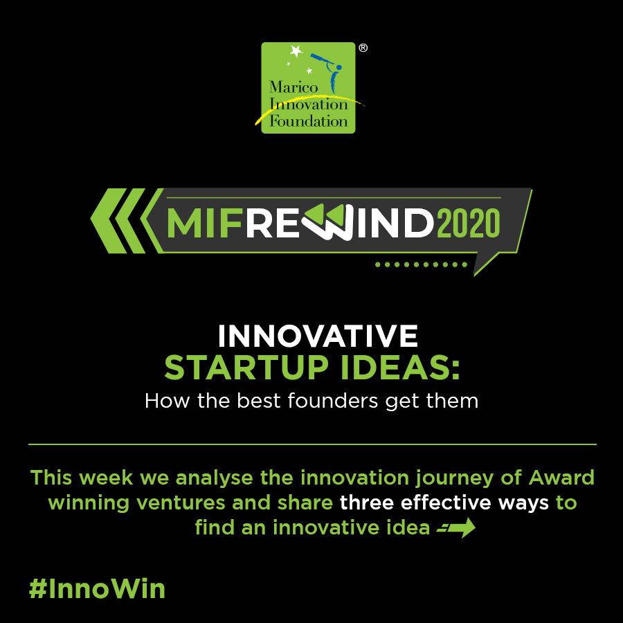 MIF_India's tweet photo. In #MIFRewind2020 today, we bring you valuable insights from the journeys of #InnovationforIndiaAwards2020 winners. Learning from them, this week we tell you 3 ways to find your 'ah-ha' moment.
#InnoWin
Binge-watch speeches of our past award winners here - https://t.co/JMQFqxDL50 https://t.co/K0CQPsvW3r