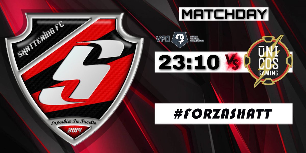 ShatteringFC's tweet photo. 🎮 MATCH DAY | #FIFA21
🏆 | @VFOspain_ps
🆚 | @UnicosGaming
🏟️ | 23:10 h.
#ForzaShatt https://t.co/9c4EMRzmal