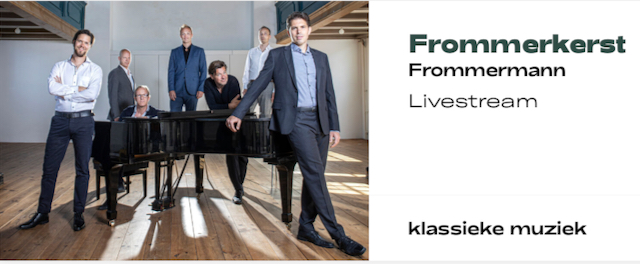 De cold turkey van de lockdown krijgt een wat zachtere landing, want aanstaande vrijdag 18 december om 21:00 vindt -rechtstreeks en zonder publiek- vanuit De Vereeniging Nijmegen de FrommerKerst livestream plaats!

stadsschouwburgendevereeniging.nl/programma/5466…