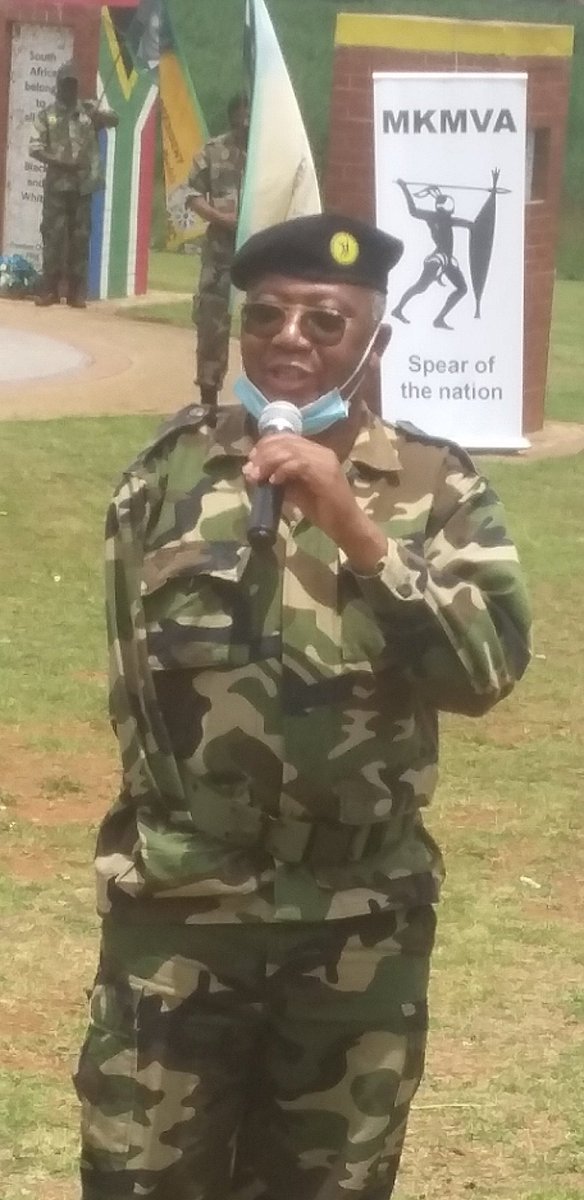 JoburgMKMVA's tweet photo. "State resources are used to destroy the ANC. Cdes of MK must work hard to defend the ANC and ensure its unity," Cde Kerby Maphatsoe MKMVA President. https://t.co/H616LHDhE3