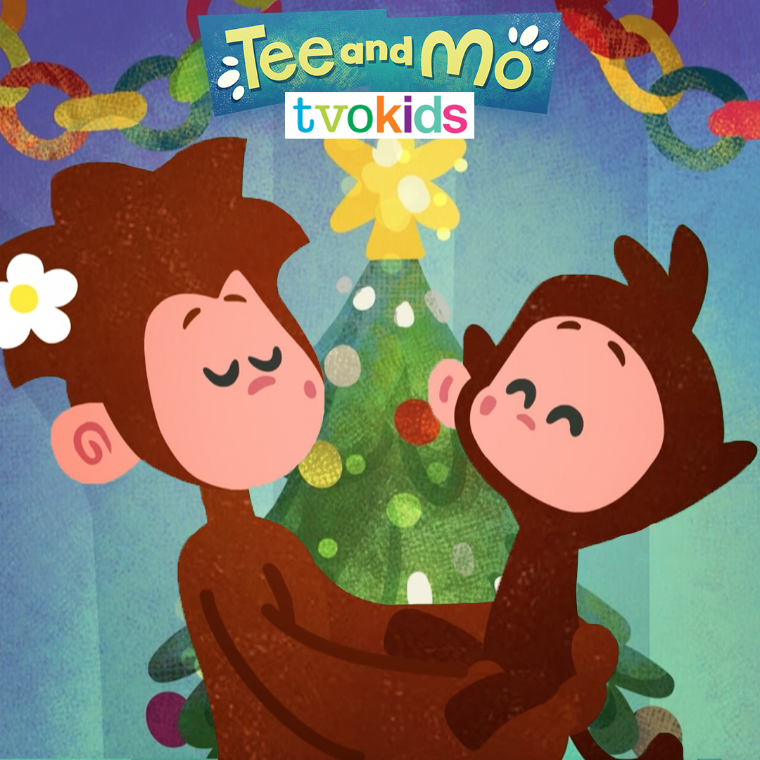 TeeandMo's tweet photo. Good morning Canada! 🇨🇦 Tee and Mo are here to help you and your little monkey get in the Christmas spirit with their song 'The Christmas Box', available now on TVO Kids! 🎄🌟
#TeeandMo #ChristmasBox #TVOKids #CanadaKids #MonkeyFun #SingAlong #ChristmasSong https://t.co/Z3Ob7gmdd7