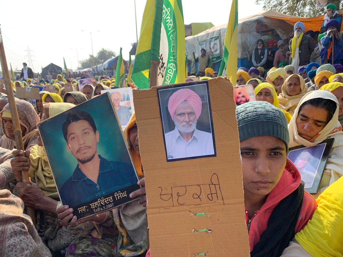 NeelkamalTOI's tweet image. If human tragedy have any face it was visible in painful abundance when hundreds of farm widows came to narrate their tales of woes #FarmerProtests