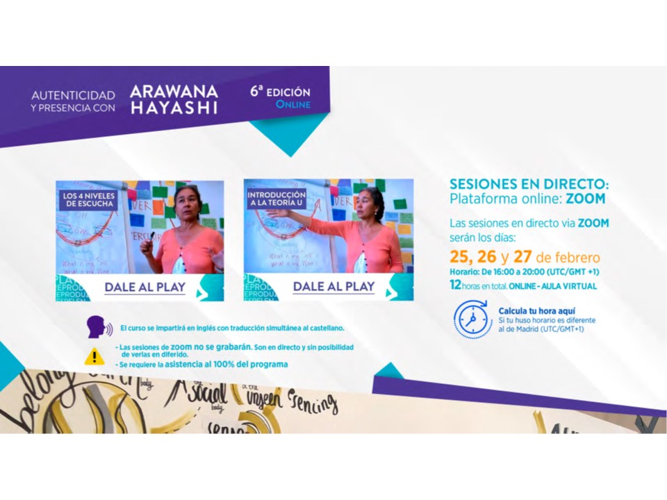 Siempre inspira Arawana, te facilita el trabajo interior como agente de cambio. Y la tendremos con nosotros en febrero!