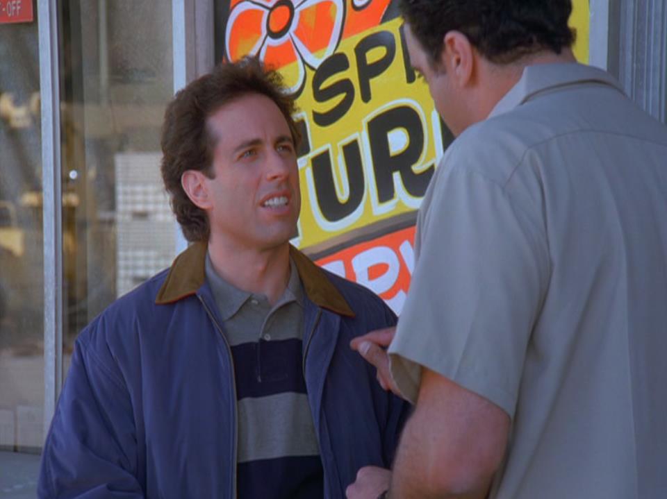 Seinfeldism1's tweet photo. When was the last time you even checked the washer fluid? #Seinfeld https://t.co/NeUw2dsISe