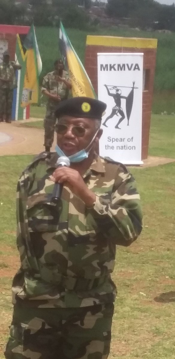 JoburgMKMVA's tweet photo. "The sole purpose of the decision that Cde SG should step aside is ensure the death of the ANC," Cde Kerby Maphatsoe MKMVA President. https://t.co/7Gm3hgR47x