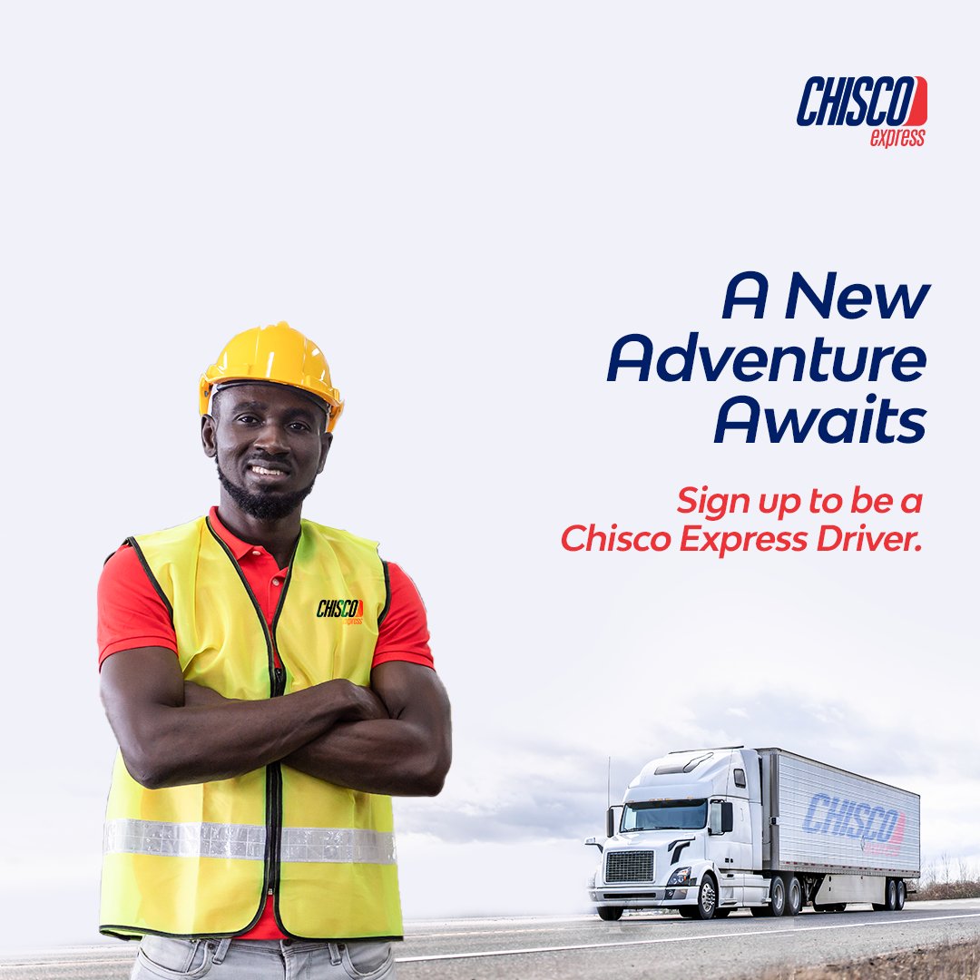 ChiscoExpress's tweet photo. Become a Chisco Express driver today and earn good money on your trips. Contact us to get started: https://t.co/QoLUCSn0qF #ChiscoExpress #LogisticsMadeSmarter https://t.co/QUeNqndQ2O