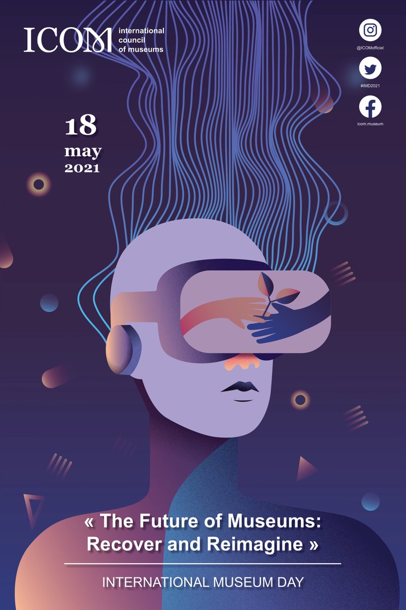 Here it is: the International Museum Day 2021 poster! 🚀 #IMD2021 invites museums to imagine and share new practices of (co-)creation of value, new business models and innovative solutions for the social, economic and environmental challenges ahead. 🌍 Stay tuned!