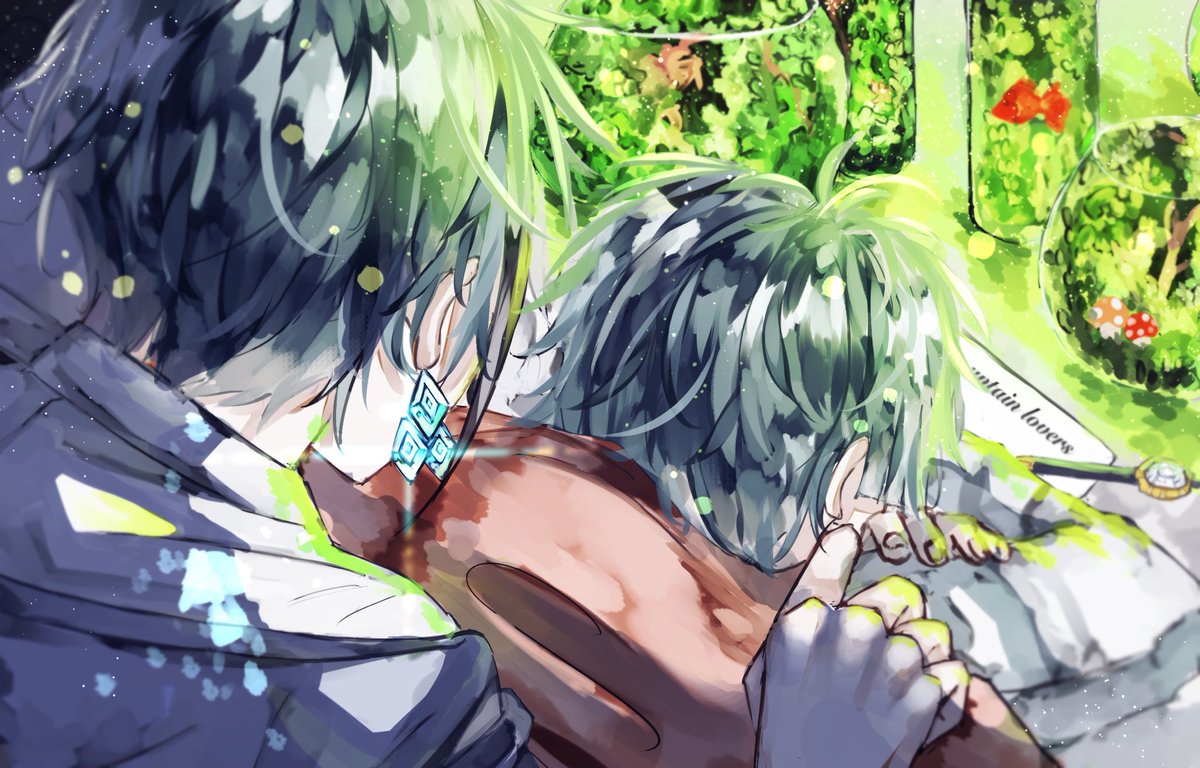 ツイステ ジェイドぉ 風邪ひくよ ツイステファンアート てんノのイラスト