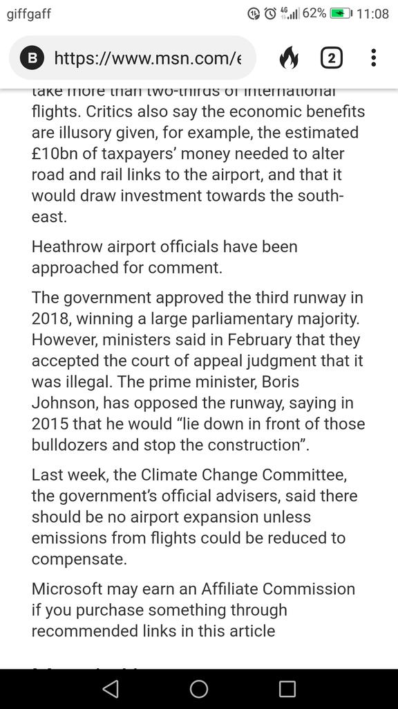 EdSurridge's tweet photo. @PlanB_earth Shall "our" government overrule the committee on climate change #CCC findings pertinent to #Runway3 ? https://t.co/atKk6g3vLQ