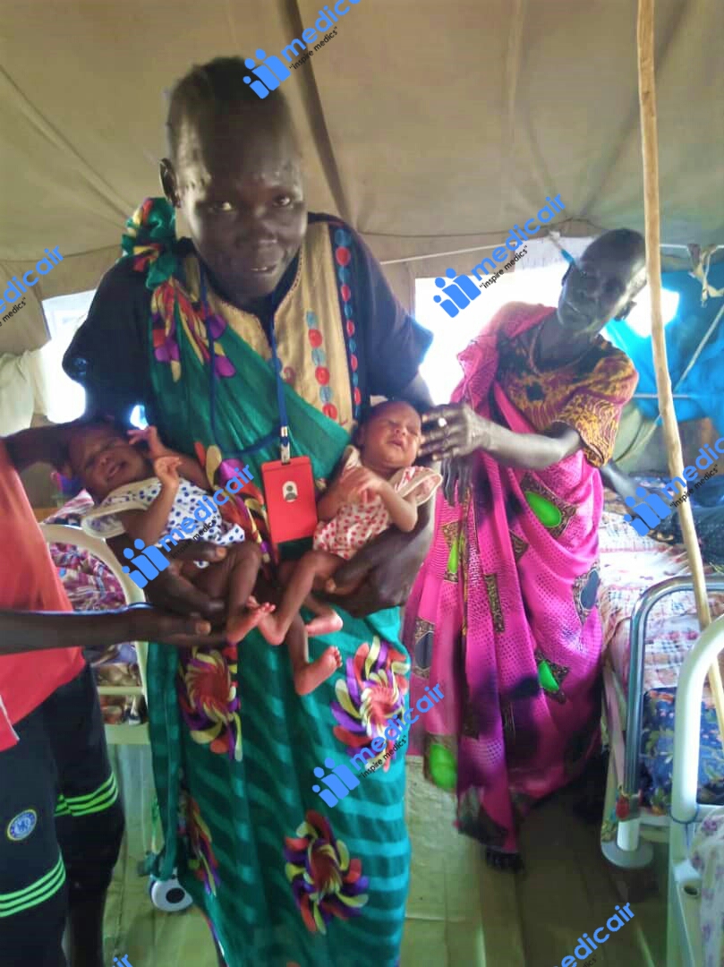 MedicairSSD's tweet photo. Emergency lifesaving interventions during childbirth | Appealing Twins delivery successfully conducted in Manyo County-Upper Nile State -South Sudan. Tremendous gratitude and extended appreciation goes to the following Humanitarian Aid Partners
This Project is Supported by SSHF. https://t.co/gWNrnRHBSU