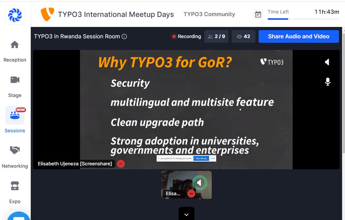 daniel homorodean (@carpatic) on Twitter photo The Government of Rwanda has chosen #TYPO3 CMS after careful comparative consideration. The conclusion? For the institutional web portals, TYPO3 is clearly the best! <a href="/ujeliz1/">Elisabeth Ujeneza</a> presenting the GoR story at #T3IMD TYPO3 International Meetup Days <a href="/DaysTypo3/">TYPO3 International Meetup Days</a> The Government of Rwanda has chosen #TYPO3 CMS after careful comparative consideration. The conclusion? For the institutional web portals, TYPO3 is clearly the best! <a href="/ujeliz1/">Elisabeth Ujeneza</a> presenting the GoR story at #T3IMD TYPO3 International Meetup Days <a href="/DaysTypo3/">TYPO3 International Meetup Days</a>