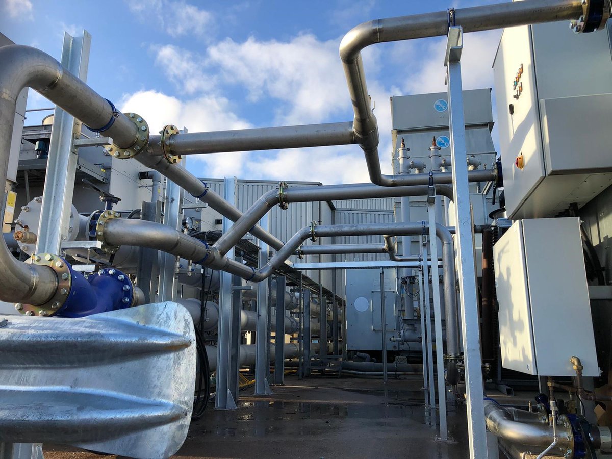 enco_ltd's tweet photo. Recent installation of 2 free coolers for a valued client, at a automobile production facility. Pipework was measured for fabrication off-site &amp; installed within the day, showing the benefits of off-site fabrication

📞 01422 379991

#Welding #Pipework #Skids #WestYorkshire #Pipe https://t.co/asd7QCB9zK